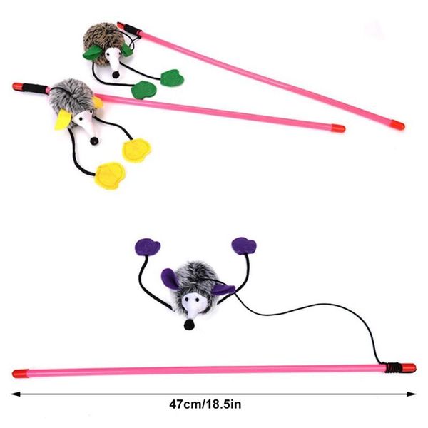 1pcs pet cat teaser wand toy plush stuffed interactive catcher teasing stick wood rod mouse cats indoor toys supplie
1pcs pet cat teaser wand toy plush stuffed interactive catcher teasing stick wood rod mouse cats indoor toys supplie