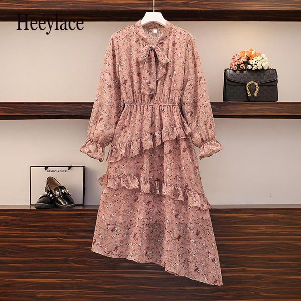 casual dresses plus size women bohemia chiffon floral dress autumn 2021 bow collar long sleeve ruffle patchwork asymmetric print 5xl, Black;gray
casual dresses plus size women bohemia chiffon floral dress autumn 2021 bow collar long sleeve ruffle patchwork asymmetric print 5xl, Black;gray