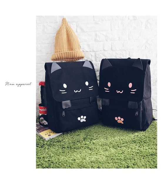backpack schoolbag cute cartoon dumb three-dimensional cat large capacity school bags