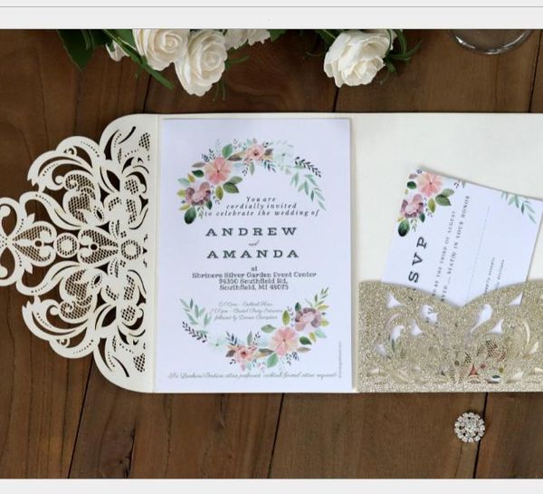 2021 new romantic blush pink spring flower glittery laser cut pocket wedding invitation kits, ed by ups, Black
2021 new romantic blush pink spring flower glittery laser cut pocket wedding invitation kits, ed by ups, Black
