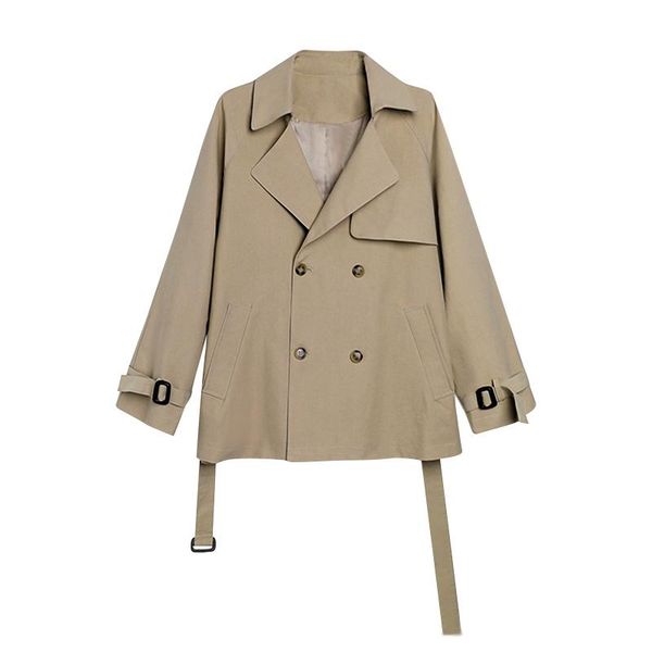 women's trench coats autumn coat windbreaker 2021 short korea style jacket ladies spring outwear casaco feminino sqq647, Tan;black
women's trench coats autumn coat windbreaker 2021 short korea style jacket ladies spring outwear casaco feminino sqq647, Tan;black