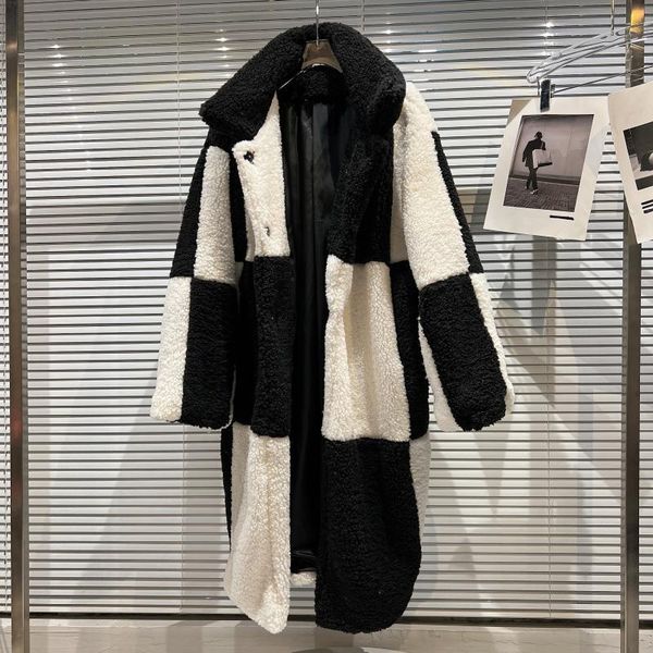 women's trench coats black and white plaid plus fleece long coat women loose thicken single-breasted warm cashmere overcoat female wint, Tan;black
women's trench coats black and white plaid plus fleece long coat women loose thicken single-breasted warm cashmere overcoat female wint, Tan;black
