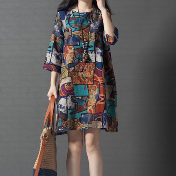 casual dresses women spring summer fashion folk harajuku style cotton linen abstract printed office lady vintage oversized dress n88w, Black;gray
casual dresses women spring summer fashion folk harajuku style cotton linen abstract printed office lady vintage oversized dress n88w, Black;gray