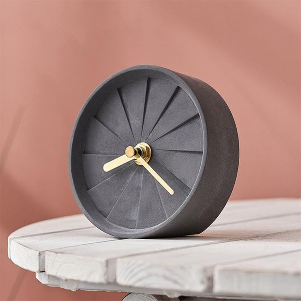 1pc cement clock simple round turbine design bedside table for bedroom homestay battery (marbling) desk & clocks
1pc cement clock simple round turbine design bedside table for bedroom homestay battery (marbling) desk & clocks