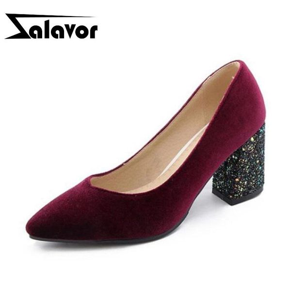 dress shoes zalavor women bling pumps high heels woman pointed toe suede leather party office footwear size 32-46, Black
dress shoes zalavor women bling pumps high heels woman pointed toe suede leather party office footwear size 32-46, Black