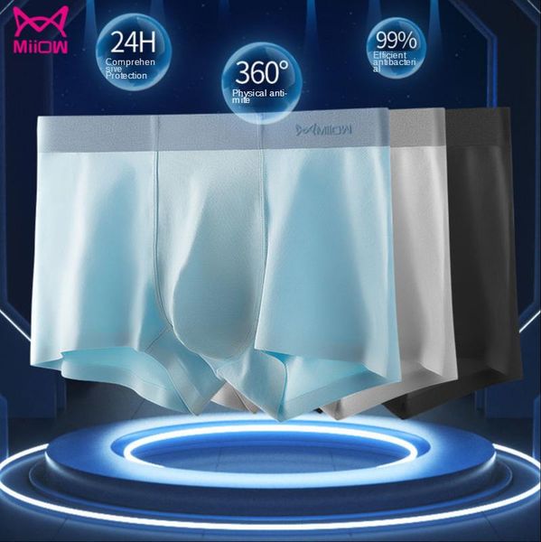 underpants miiow men's underwear pure cotton boxers seamless breathable comfortable young, Black;white
underpants miiow men's underwear pure cotton boxers seamless breathable comfortable young, Black;white
