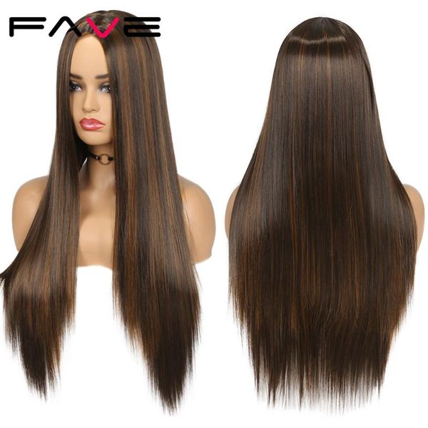 synthetic wigs fave long straight highlights wig dark brown mixed honey blonde ombre color hair for black women middle part
synthetic wigs fave long straight highlights wig dark brown mixed honey blonde ombre color hair for black women middle part