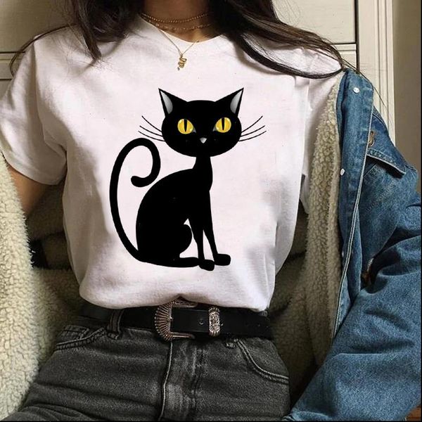 print clothes graphic cat women t shirts pet animal cartoon fall autumn halloween lady tees female shirt womens, White
print clothes graphic cat women t shirts pet animal cartoon fall autumn halloween lady tees female shirt womens, White