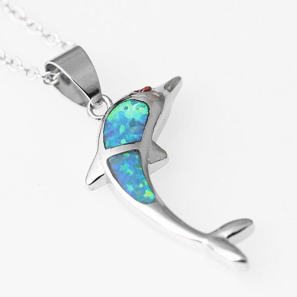 fashion dolphin pendant necklace blue synthesis fire opal necklaces for women silver color animal boho jewelry christmas gift
fashion dolphin pendant necklace blue synthesis fire opal necklaces for women silver color animal boho jewelry christmas gift