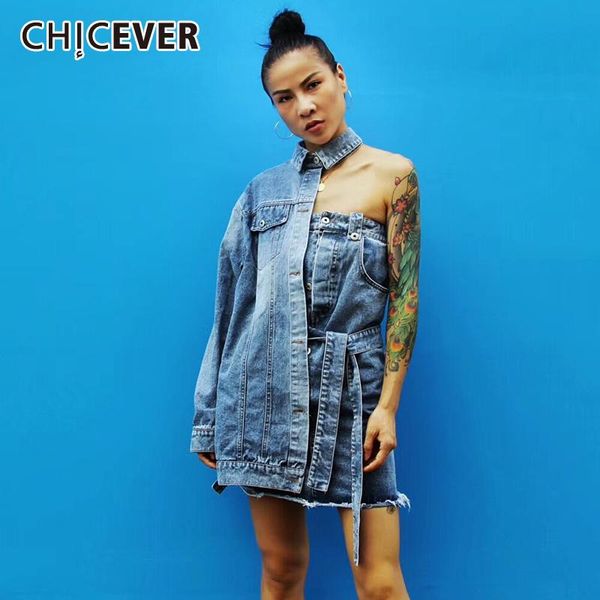 casual dresses chicever denim dress for women lapel long sleeve off shoulder asymmetric hollow out lace up female 2021 summer style, Black;gray
casual dresses chicever denim dress for women lapel long sleeve off shoulder asymmetric hollow out lace up female 2021 summer style, Black;gray