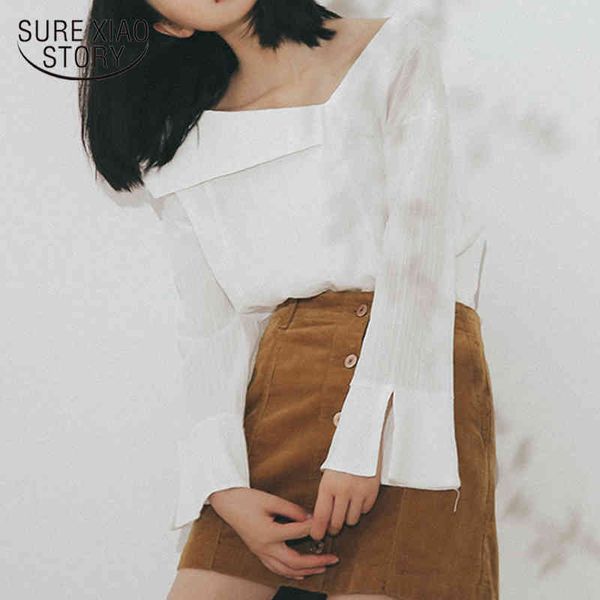 korean fashion pullover clothing blusas mujer autumn long sleeve cotton blouse casual v neck white women shirts 10208 210415
korean fashion pullover clothing blusas mujer autumn long sleeve cotton blouse casual v neck white women shirts 10208 210415