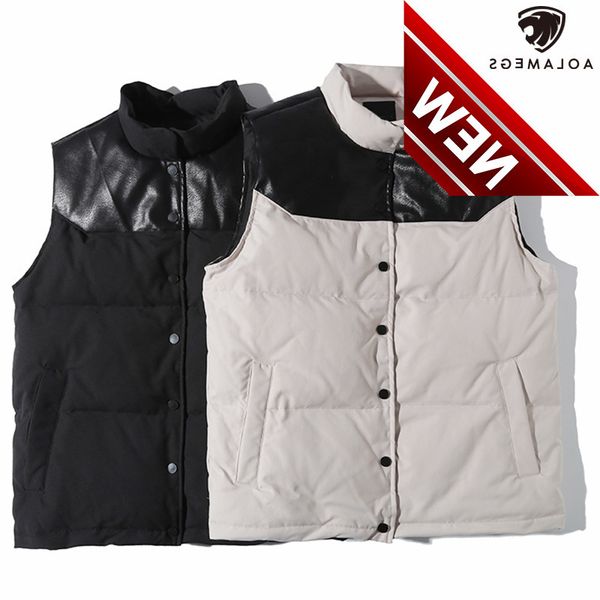 aolamegs men vest sleeveless jacket autumn winter patchwork casual warm coats japanese waistcoat hip hop streetwear for, Black
aolamegs men vest sleeveless jacket autumn winter patchwork casual warm coats japanese waistcoat hip hop streetwear for, Black