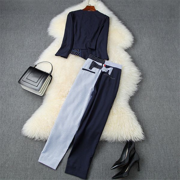 women's two piece pants fashion autumn with irregular v-striped cleavage and 2-piece pants elegant ensemble lady office clothes suit bl, White
women's two piece pants fashion autumn with irregular v-striped cleavage and 2-piece pants elegant ensemble lady office clothes suit bl, White