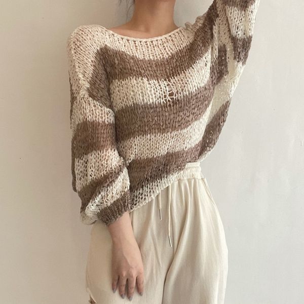 women's knits & tees korean gentle striped hollow sunscreen thin one-shoulder ladies shirt all-match fashion casual long-sleev, White
women's knits & tees korean gentle striped hollow sunscreen thin one-shoulder ladies shirt all-match fashion casual long-sleev, White