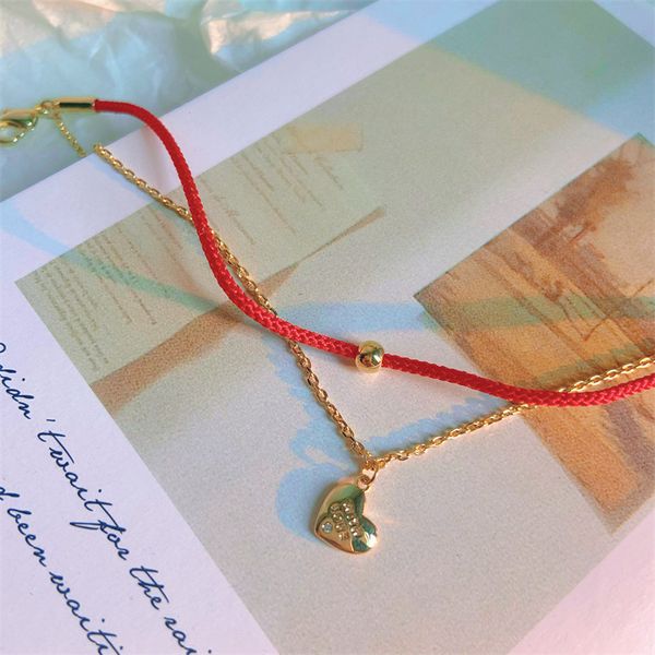 design jewelry 2021 new love rope double-layer small pendant bracelet personality versatile net red fashion trend, Golden;silver
design jewelry 2021 new love rope double-layer small pendant bracelet personality versatile net red fashion trend, Golden;silver