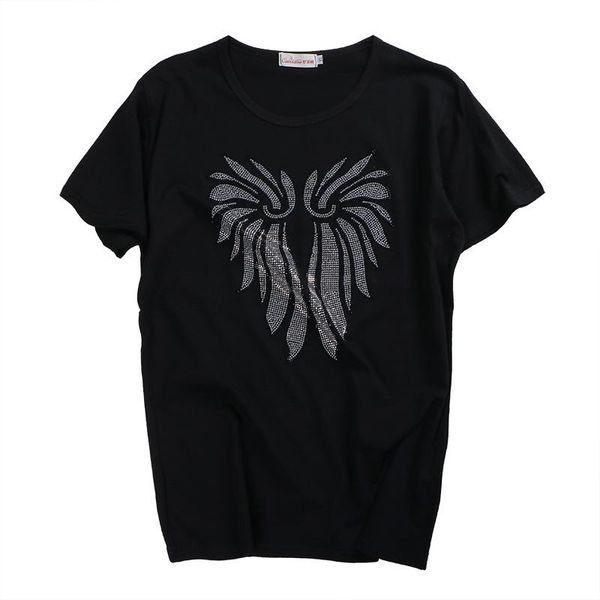 women's t-shirt 2021 women clothes floral diamonds t-shirts summer drilling tees black tshirt female fashio ropa mujer t009, White
women's t-shirt 2021 women clothes floral diamonds t-shirts summer drilling tees black tshirt female fashio ropa mujer t009, White