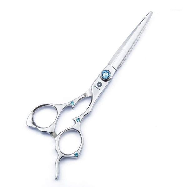 6.0 inch professional silver hair cutting scissor barber straight shears tool with delicate blue screw1
6.0 inch professional silver hair cutting scissor barber straight shears tool with delicate blue screw1