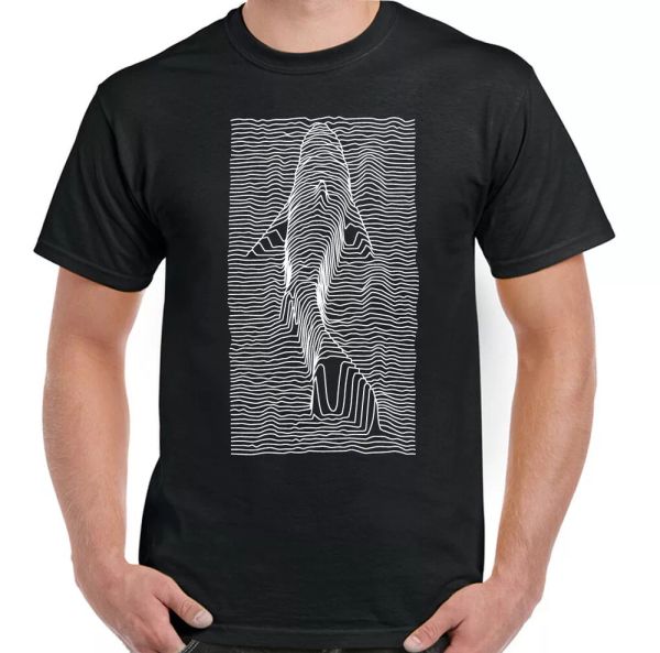 jaws t-shirt joy division unknown pleasures parody mens funny scuba diving top, White;black
jaws t-shirt joy division unknown pleasures parody mens funny scuba diving top, White;black