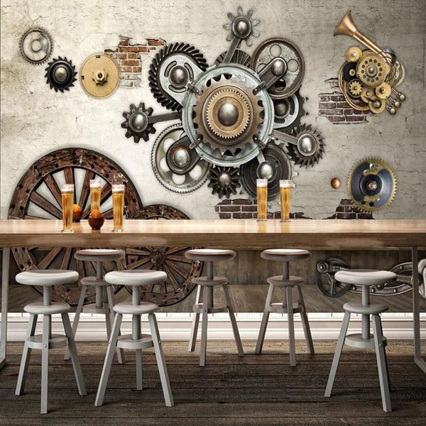 wallpapers dropship 3d wallpaper retro mechanical gear cafe bar ktv wall mural stereo embossed non-woven papel de parede
wallpapers dropship 3d wallpaper retro mechanical gear cafe bar ktv wall mural stereo embossed non-woven papel de parede