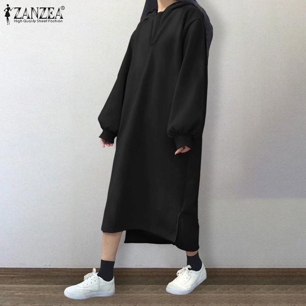 fashion hooded sweatshirts dress women's autumn pullovers zanzea 2021 casual puff sleeve midi vestidos female solid hoodies robe dresse, Black;gray
fashion hooded sweatshirts dress women's autumn pullovers zanzea 2021 casual puff sleeve midi vestidos female solid hoodies robe dresse, Black;gray