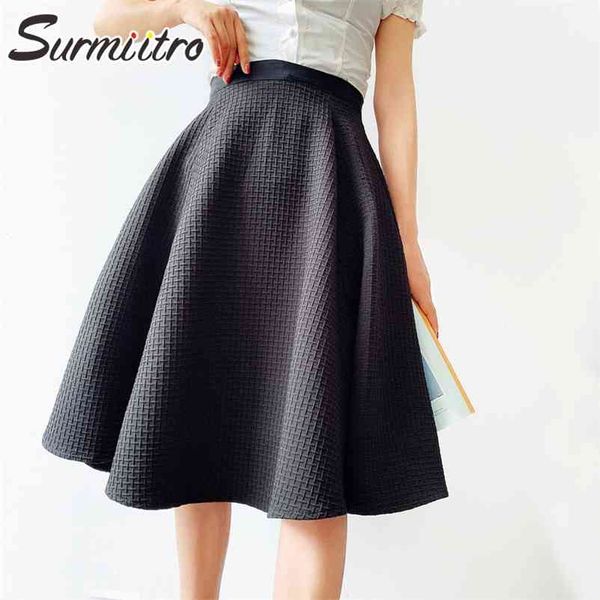 summer midi skirt women korean style elegant white black plaid high waist knee mid-length female 210421
summer midi skirt women korean style elegant white black plaid high waist knee mid-length female 210421