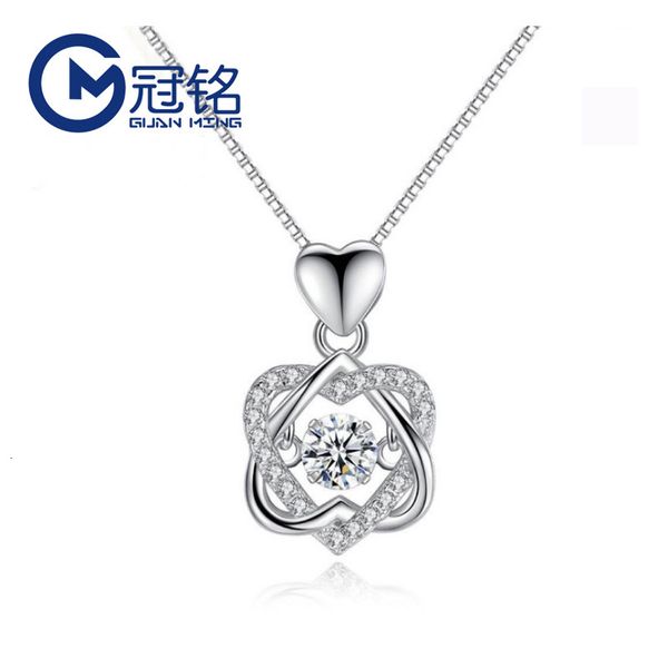tanabata heart women's beating heart pendant s925 sterling sier smart necklace valentine's day gift jewelry, White
tanabata heart women's beating heart pendant s925 sterling sier smart necklace valentine's day gift jewelry, White