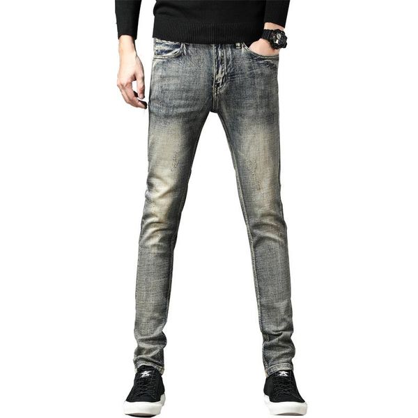 men's jeans quality high eagle patch desgin men skinny casual stretch denim vintage drop, Blue
men's jeans quality high eagle patch desgin men skinny casual stretch denim vintage drop, Blue