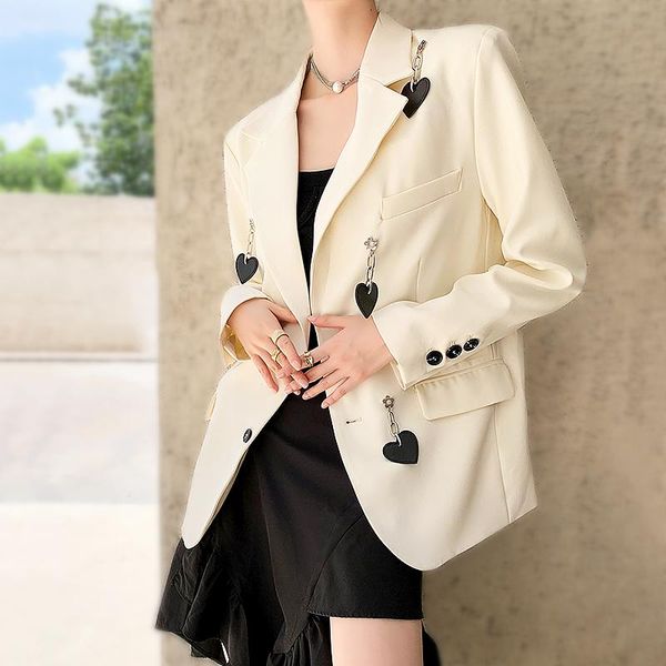 women's suits & blazers high street style women's jacket runway designer autumn jackets women coat chic heart decoration ladies sl2, White;black
women's suits & blazers high street style women's jacket runway designer autumn jackets women coat chic heart decoration ladies sl2, White;black