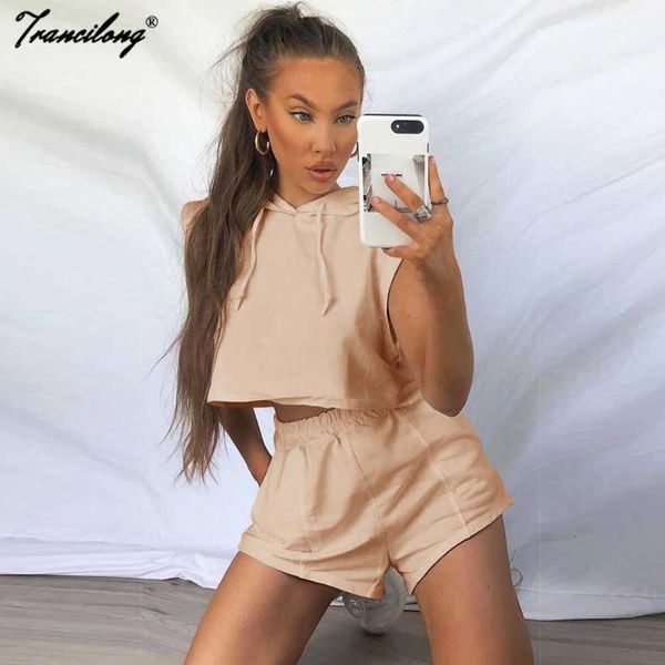 women's tracksuits summer hoodies high waisted sweat shorts and set women loungewear ladies casual two piece suits ropa de verano mujer, Gray
women's tracksuits summer hoodies high waisted sweat shorts and set women loungewear ladies casual two piece suits ropa de verano mujer, Gray