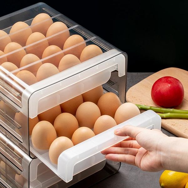 storage bottles & jars 1pcs double-layer egg box compartment tray fresh-keeping for home
storage bottles & jars 1pcs double-layer egg box compartment tray fresh-keeping for home
