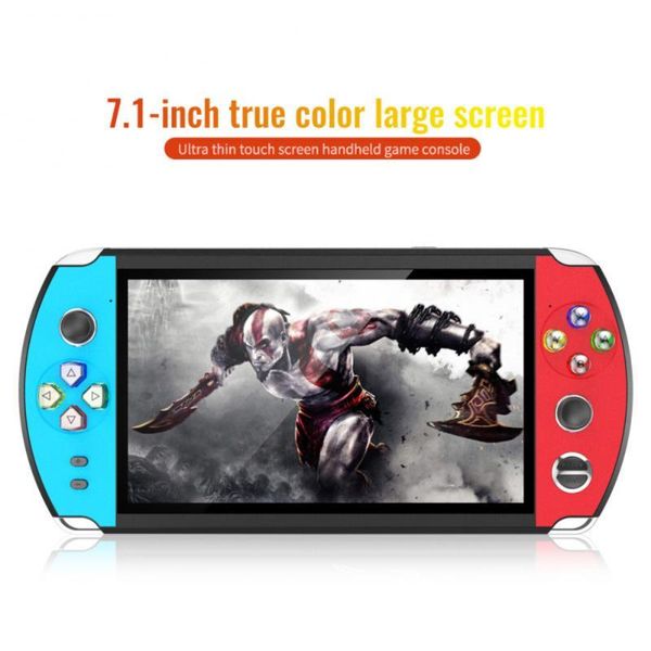portable game players 7 inch video console built in 2000 handheld double joystick controller spupport av tv output tf card
portable game players 7 inch video console built in 2000 handheld double joystick controller spupport av tv output tf card