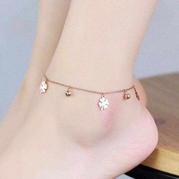 anklets 18kgp rose gold color stainless steel flower bells anklet fashion brand women titanium jewelry (ga112), Red;blue
anklets 18kgp rose gold color stainless steel flower bells anklet fashion brand women titanium jewelry (ga112), Red;blue