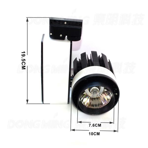 high power 30w cob track light black add white shell led rail lumens ac85-265v energy saving lights
high power 30w cob track light black add white shell led rail lumens ac85-265v energy saving lights