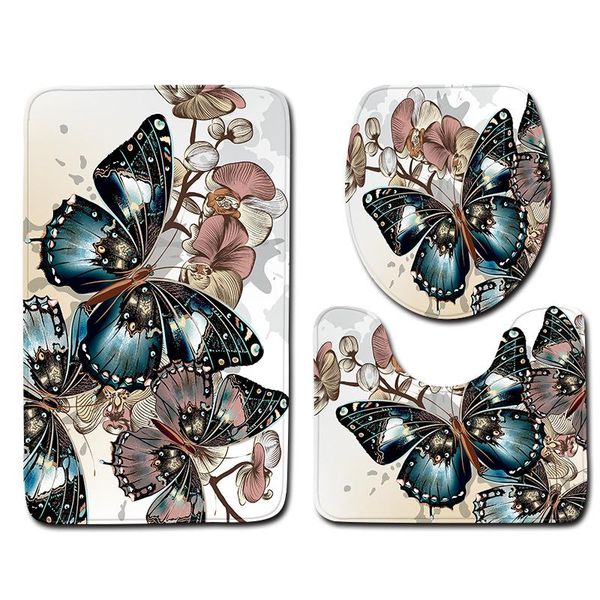 bath mats butterfly toilet three-piece floor mat door wolf animal bathroom carpet seat cover rug decor
bath mats butterfly toilet three-piece floor mat door wolf animal bathroom carpet seat cover rug decor