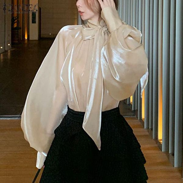 women's blouses & shirts vintage ladies full sleeve elegant blusas polyester turtleneck office baggy shirt chemise solid streetw, White
women's blouses & shirts vintage ladies full sleeve elegant blusas polyester turtleneck office baggy shirt chemise solid streetw, White