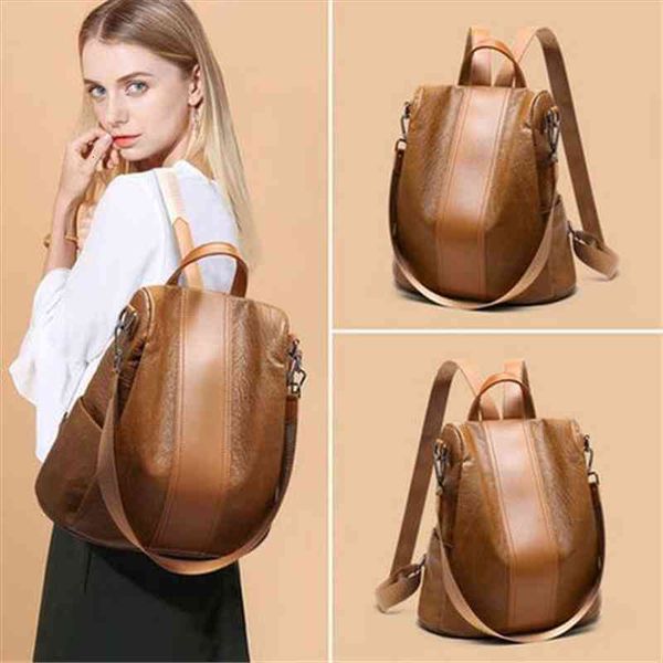 fashion anti theft women leather backpack zipper large capacity school shoulder bag travel black brown
fashion anti theft women leather backpack zipper large capacity school shoulder bag travel black brown