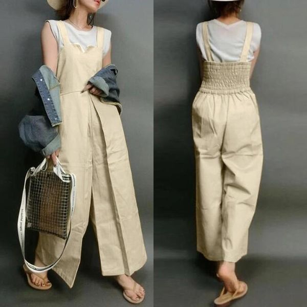 women's jumpsuits & rompers stylish summer overalls zanzea 2021 suspender casual high waist playsuits female solid wide leg pants, Black;white
women's jumpsuits & rompers stylish summer overalls zanzea 2021 suspender casual high waist playsuits female solid wide leg pants, Black;white