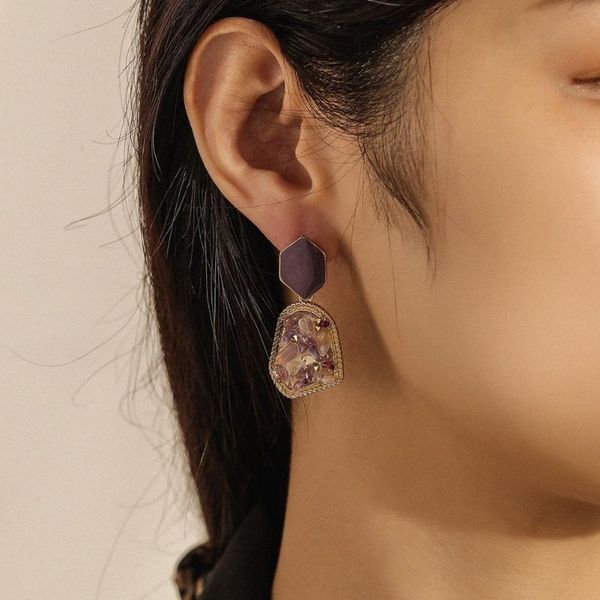 dangle & chandelier neulry vintage purple geometry eardrop fancy coloured diamond elegant earring, Silver
dangle & chandelier neulry vintage purple geometry eardrop fancy coloured diamond elegant earring, Silver