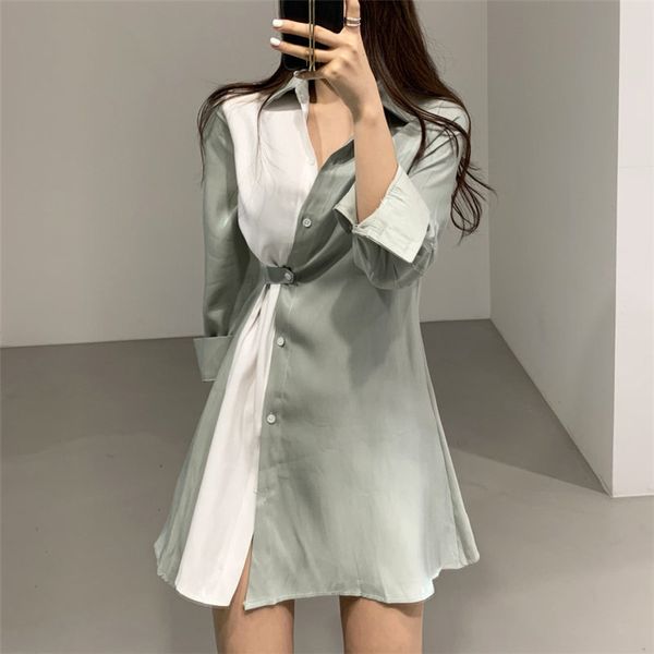 color-hit patchwork thin women elegance waist-controlled chic all match summer retro vintage mini dresses 210421, Black;gray
color-hit patchwork thin women elegance waist-controlled chic all match summer retro vintage mini dresses 210421, Black;gray