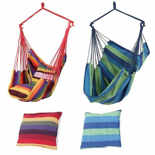 outdoor games & activities hammock chair swing seat travel camping garden adults kids hanging w 2 pillows
outdoor games & activities hammock chair swing seat travel camping garden adults kids hanging w 2 pillows