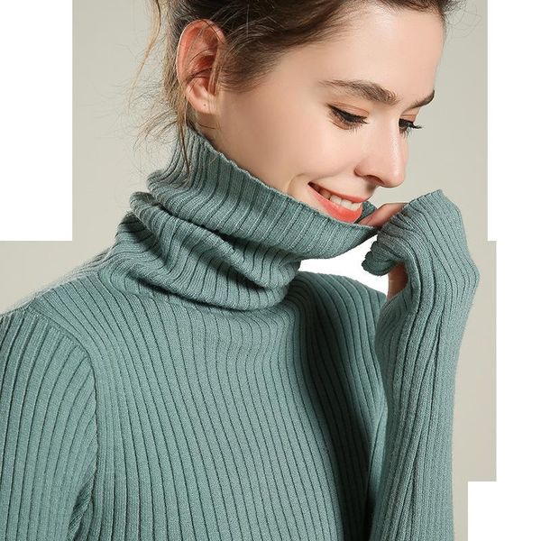 women's sweaters 2021 style turtleneck pullover striped sweater autumn winter tight thick bottoming shirt slim-fit korean-style, White;black
women's sweaters 2021 style turtleneck pullover striped sweater autumn winter tight thick bottoming shirt slim-fit korean-style, White;black