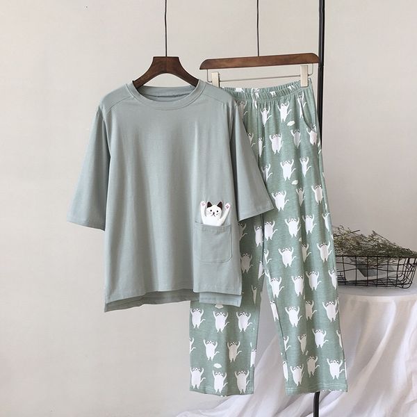 women's sleepwear new women pajama set soft cat cartoon printing pijama home pyjamas ladies cotton pyjama 7s1v, Black;red
women's sleepwear new women pajama set soft cat cartoon printing pijama home pyjamas ladies cotton pyjama 7s1v, Black;red