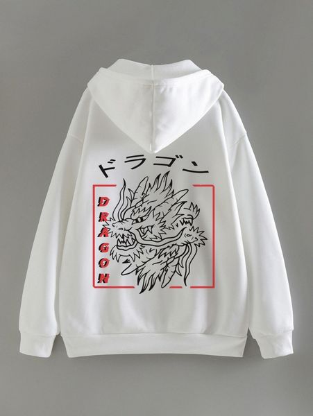 japanese letter & chinese dragon graphic drawstring thermal hoodie 17v2#, White;black
japanese letter & chinese dragon graphic drawstring thermal hoodie 17v2#, White;black