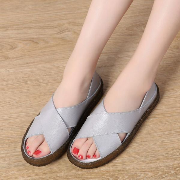 sandals women summer shoes peep toe gladiator for cow genuine leather casual flat female, Black
sandals women summer shoes peep toe gladiator for cow genuine leather casual flat female, Black