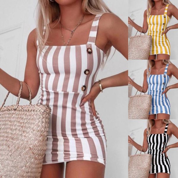 casual dresses summer women mini dress fashion vertical striped button cami ladies high waist sleeveless suspender dress#35, Black;gray
casual dresses summer women mini dress fashion vertical striped button cami ladies high waist sleeveless suspender dress#35, Black;gray