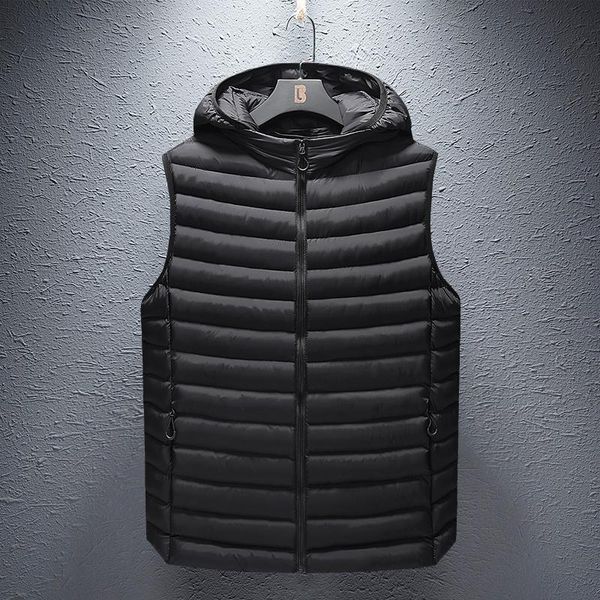 men's vests men winter jacket coat vest without sleeves hooded down man solid casual waistcoat warm sleeveless, Black;white
men's vests men winter jacket coat vest without sleeves hooded down man solid casual waistcoat warm sleeveless, Black;white