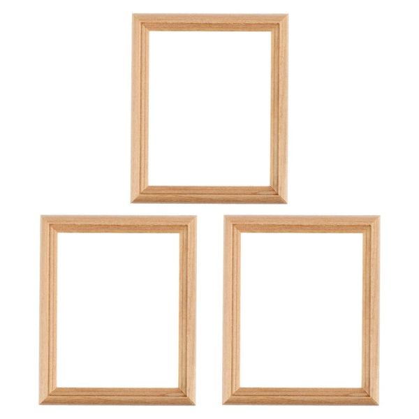 3pcs 1/12 decorative po frame model vivid micro landscape props frames