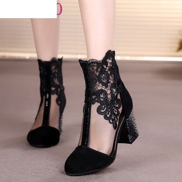 boots women's shoes lace genuine cow leather spring summer fashion high heels round toe mid-calf shoe plus size b91r, Black
boots women's shoes lace genuine cow leather spring summer fashion high heels round toe mid-calf shoe plus size b91r, Black