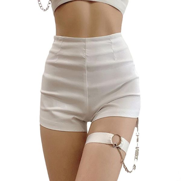 women's shorts dark black style punk women mall goth short pants summer pantshigh waist chain patchwork bottoms slim fashion streetwear, White;black
women's shorts dark black style punk women mall goth short pants summer pantshigh waist chain patchwork bottoms slim fashion streetwear, White;black