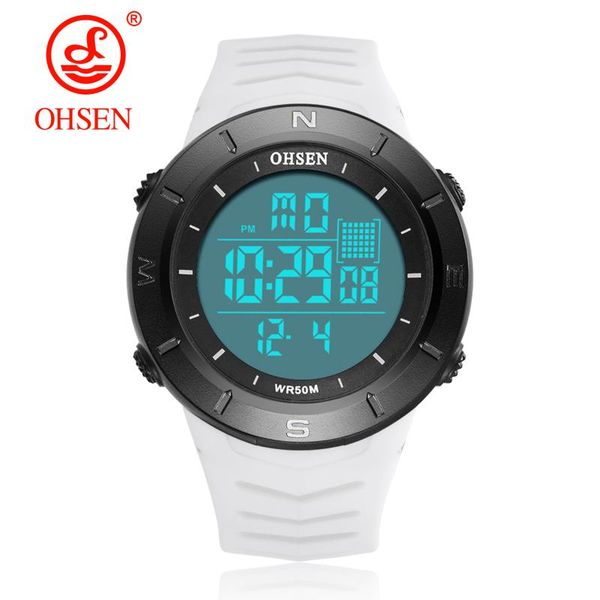 digital led men sport wristwatches white 50m waterproof multi function silicone bracelet watches male relogio masculino, Slivery;brown
digital led men sport wristwatches white 50m waterproof multi function silicone bracelet watches male relogio masculino, Slivery;brown